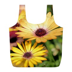 Yellow Flowers Full Print Recycle Bag (L)