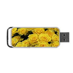 Yellow Roses Portable Usb Flash (one Side) by Sparkle