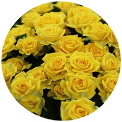 Yellow Roses Wooden Puzzle Round by Sparkle