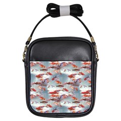 Golden Fishes Girls Sling Bag by Sparkle