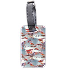 Golden Fishes Luggage Tag (two Sides) by Sparkle