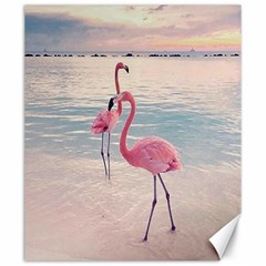 Flamingos Beach Canvas 20  X 24  by Sparkle