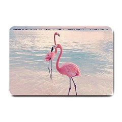 Flamingos Beach Small Doormat  by Sparkle