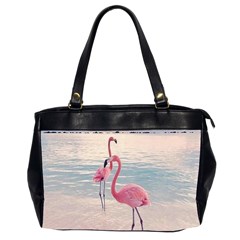 Flamingos Beach Oversize Office Handbag (2 Sides) by Sparkle