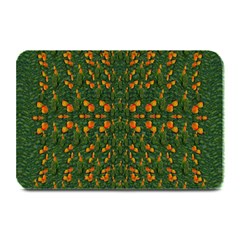 Sakura Tulips Giving Fruit In The Festive Temple Forest Plate Mats by pepitasart