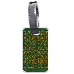 Sakura Tulips Giving Fruit In The Festive Temple Forest Luggage Tag (one Side) by pepitasart