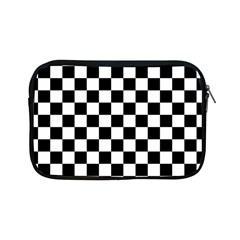 Black And White Chessboard Pattern, Classic, Tiled, Chess Like Theme Apple Ipad Mini Zipper Cases by Casemiro