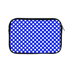 Dark Blue And White Polka Dots Pattern, Retro Pin-up Style Theme, Classic Dotted Theme Apple Ipad Mini Zipper Cases by Casemiro