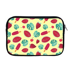 Watermelons, Fruits And Ice Cream, Pastel Colors, At Yellow Apple Macbook Pro 17  Zipper Case by Casemiro