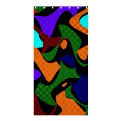 Trippy Paint Splash, Asymmetric Dotted Camo In Saturated Colors Shower Curtain 36  X 72  (stall)  by Casemiro