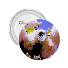 Pink Snowball Branch 2.25  Buttons