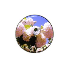 Pink Snowball Branch Hat Clip Ball Marker (4 pack)