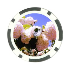 Pink Snowball Branch Poker Chip Card Guard (10 pack)