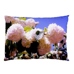 Pink Snowball Branch Pillow Case (Two Sides)