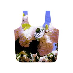 Pink Snowball Branch Full Print Recycle Bag (S)