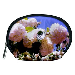 Pink Snowball Branch Accessory Pouch (Medium)