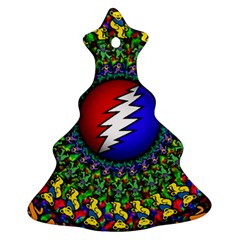 Grateful Dead Christmas Tree Ornament (two Sides) by Sapixe