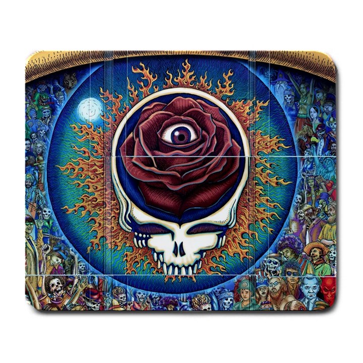 Grateful dead ahead of their time Large Mousepads