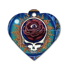 Grateful Dead Ahead Of Their Time Dog Tag Heart (one Side) by Sapixe