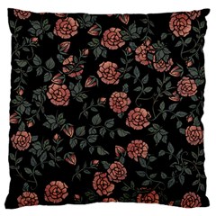 Dusty Roses Large Flano Cushion Case (two Sides) by BubbSnugg