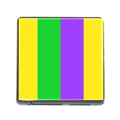 New Orleans Carnival Colors Mardi Gras Memory Card Reader (square 5 Slot) by yoursparklingshop