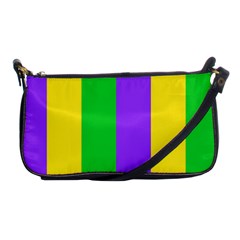 New Orleans Carnival Colors Mardi Gras Shoulder Clutch Bag by yoursparklingshop