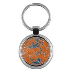 Vivid Grunge Abstract Print Key Chain (round) by dflcprintsclothing