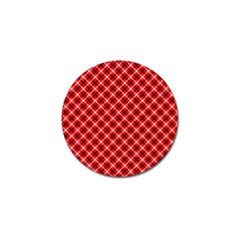 Three Color Tartan, Red Grey, Black Buffalo Plaid Theme Golf Ball Marker (10 Pack) by Casemiro