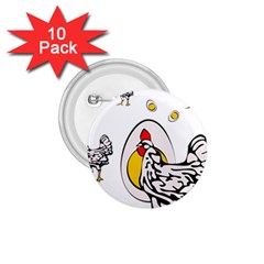 Roseanne Chicken 1 75  Buttons (10 Pack) by EvgeniaEsenina