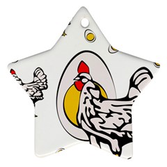 Roseanne Chicken Star Ornament (two Sides) by EvgeniaEsenina