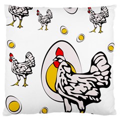 Roseanne Chicken Standard Flano Cushion Case (One Side)