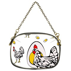 Roseanne Chicken, Retro Chickens Chain Purse (one Side) by EvgeniaEsenina