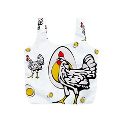 Roseanne Chicken, Retro Chickens Full Print Recycle Bag (s) by EvgeniaEsenina