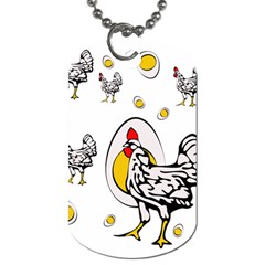 Roseanne Chicken, Retro Chickens Dog Tag (two Sides)