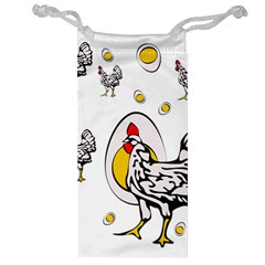 Roseanne Chicken, Retro Chickens Jewelry Bag