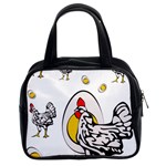 Roseanne Chicken, Retro Chickens Classic Handbag (Two Sides) Front