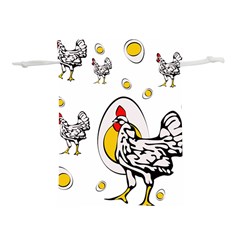 Roseanne Chicken, Retro Chickens Lightweight Drawstring Pouch (m) by EvgeniaEsenina