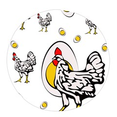 Roseanne Chicken, Retro Chickens Pop Socket (black)