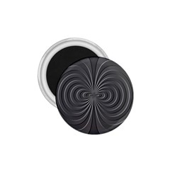 Abstract Metallic Spirals, Silver Color, Dark Grey, Graphite Colour 1 75  Magnets by Casemiro