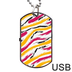 Painted Shades Dog Tag Usb Flash (two Sides) by designsbymallika