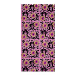 60s Girl Floral Pink Shower Curtain 36  X 72  (stall)  by snowwhitegirl