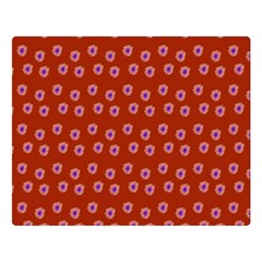 Peach Purple Daisy Flower Red Double Sided Flano Blanket (large)  by snowwhitegirl