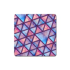 Triangle Mandala Pattern Square Magnet by designsbymallika