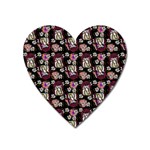 Braids Doll Daisies Black Heart Magnet Front