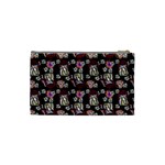 Braids Doll Daisies Black Cosmetic Bag (Small) Back