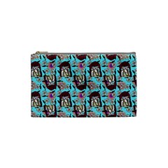 Braids Doll Daisies Blue Cosmetic Bag (small) by snowwhitegirl