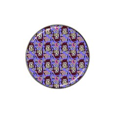 Braids Doll Daisies Purple Hat Clip Ball Marker (4 Pack)