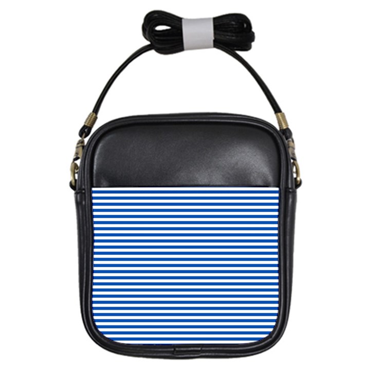Classic marine stripes pattern, retro stylised striped theme Girls Sling Bag