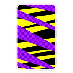 Abstract Triangles, Three Color Dotted Pattern, Purple, Yellow, Black In Saturated Colors Memory Card Reader (rectangular) by Casemiro