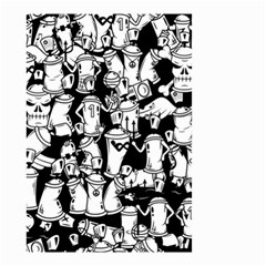 Graffiti Spray Can Characters Seamless Pattern Small Garden Flag (two Sides) by Amaryn4rt